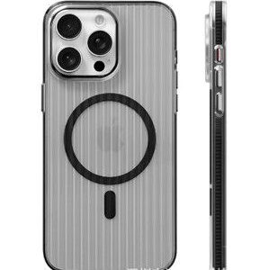 Nugarėlės dėklai Evelatus Apple iPhone 16 Pro Max Suitcase MagSafe Case Transparent Black