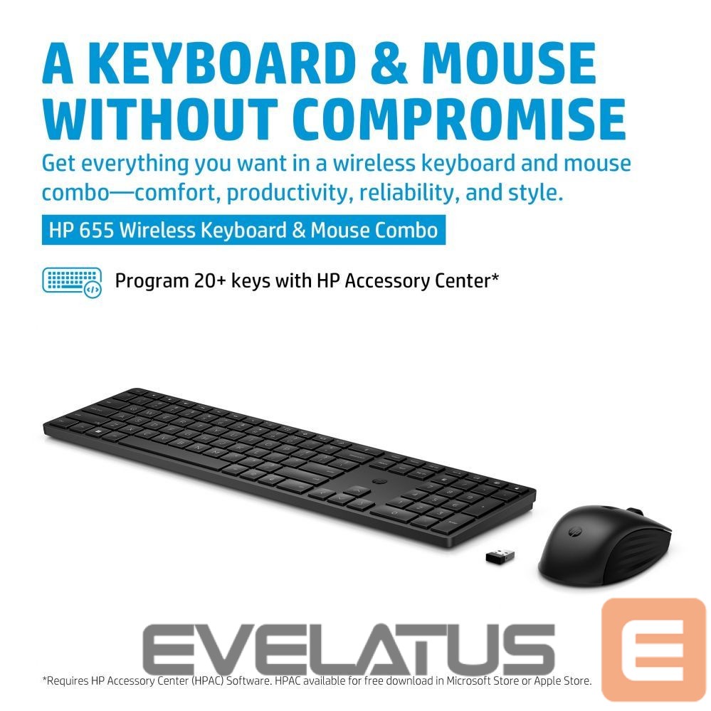 Computer accessories HP HP 655 Wrls KBD and Mouse Combo (10pcs)