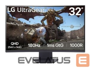 Monitors LG  32GS60QC-B | 32 " | VA | QHD | 16:9 | 180 Hz | 1 ms | 2560 x 1440 pixels | 300 cd/m² | HDMI ports quantity 2 