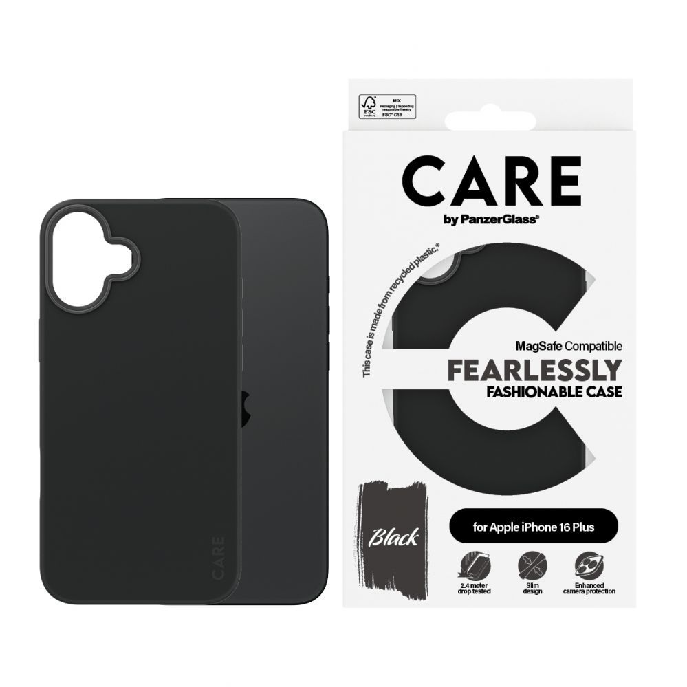 Other Phone Accessory Panzer Glass CARE by PanzerGlass Fashion Case iPhone 16 Plus 6.7" black/black MagSafe 1379