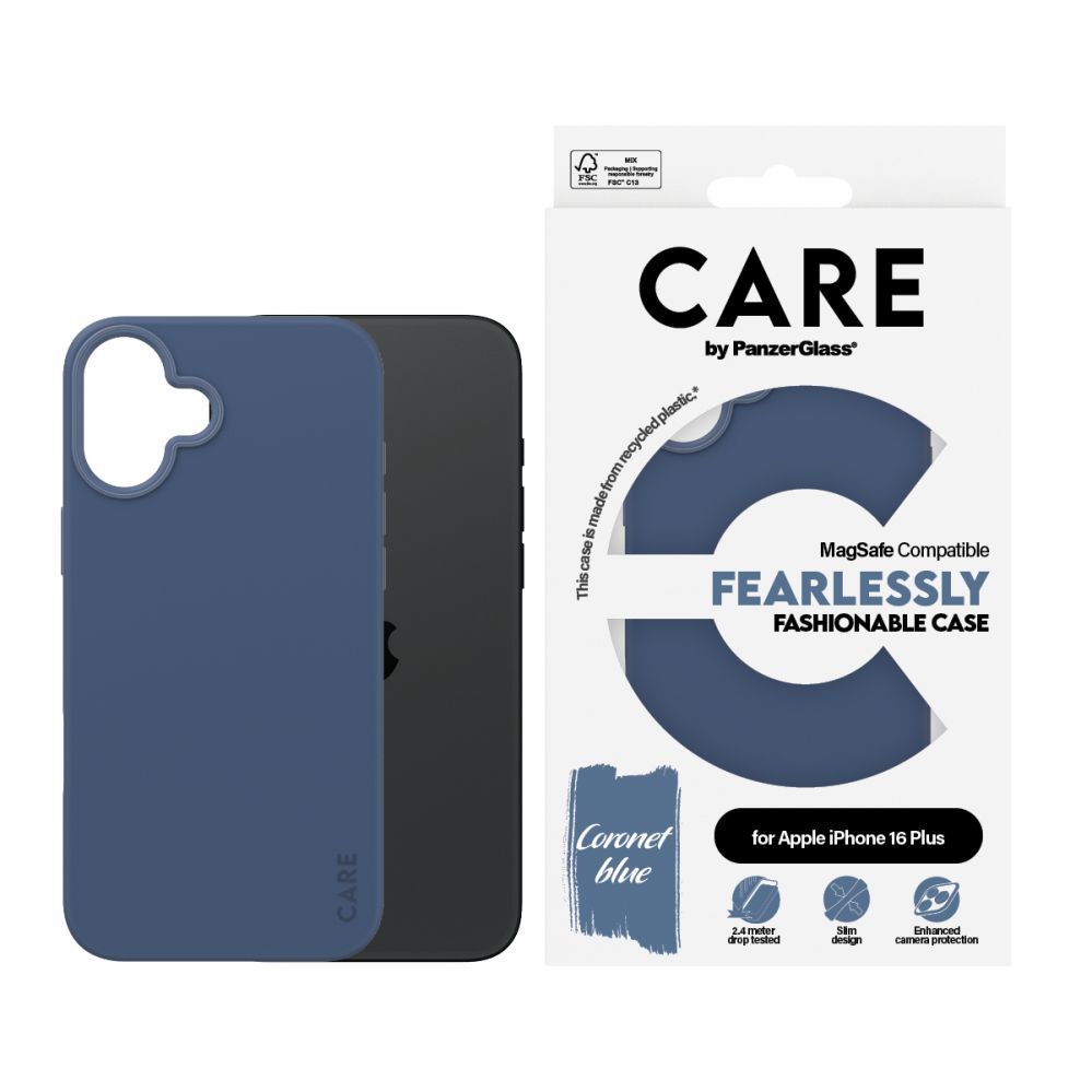 Muu telefoni lisavarustus Panzer Glass CARE by PanzerGlass Fashion Case iPhone 16 Plus 6.7" blue/blue MagSafe 1383