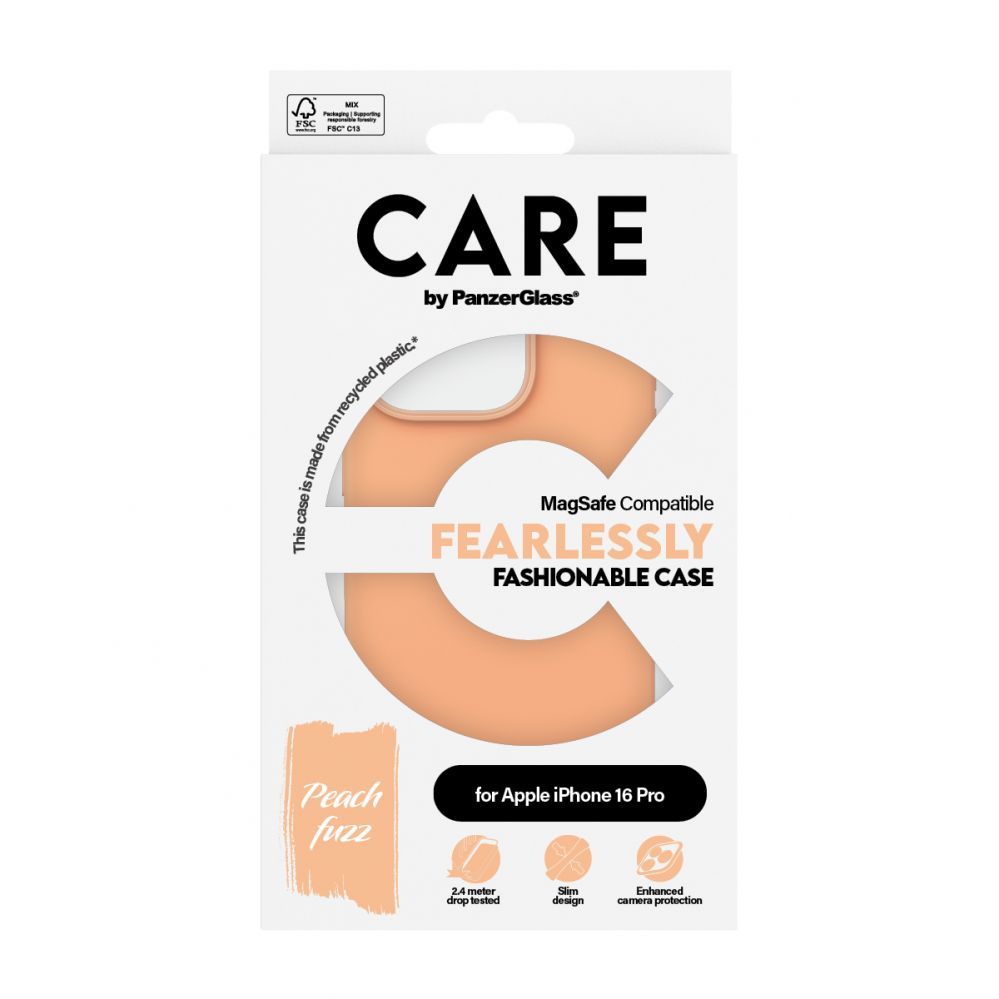 Muu telefoni lisavarustus Panzer Glass CARE by PanzerGlass Fashion Case iPhone 16 Pro 6.3" Peachy MagSafe 1390