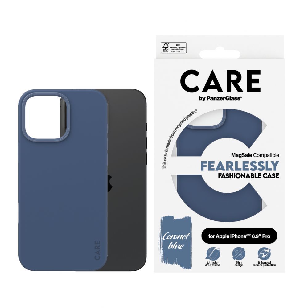 Muu telefoni lisavarustus Panzer Glass CARE by PanzerGlass Fashion Case iPhone 16 Pro Max 6.9" blue/blue MagSafe 1384