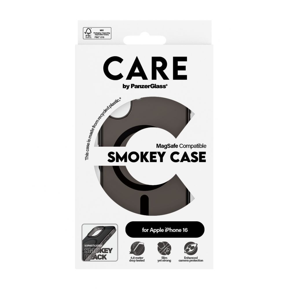 Muu telefoni lisavarustus Panzer Glass CARE by PanzerGlass Flagship Case iPhone 16 6.1" smoke/smokey MagSafe 1349