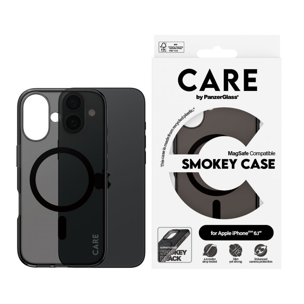 Muu telefoni lisavarustus Panzer Glass CARE by PanzerGlass Flagship Case iPhone 16 6.1" smoke/smokey MagSafe 1349
