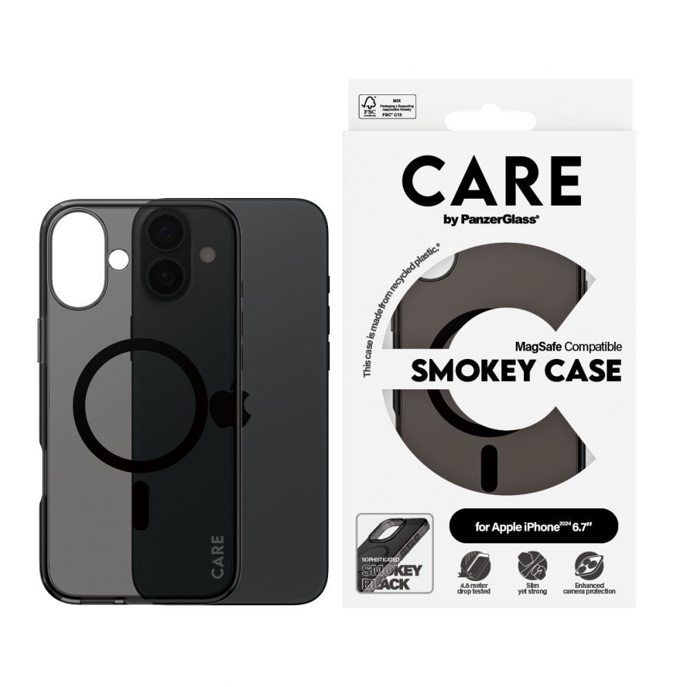 Muu telefoni lisavarustus Panzer Glass CARE by PanzerGlass Flagship Case iPhone 16 Plus 6.7" smoke/smokey MagSafe 1351