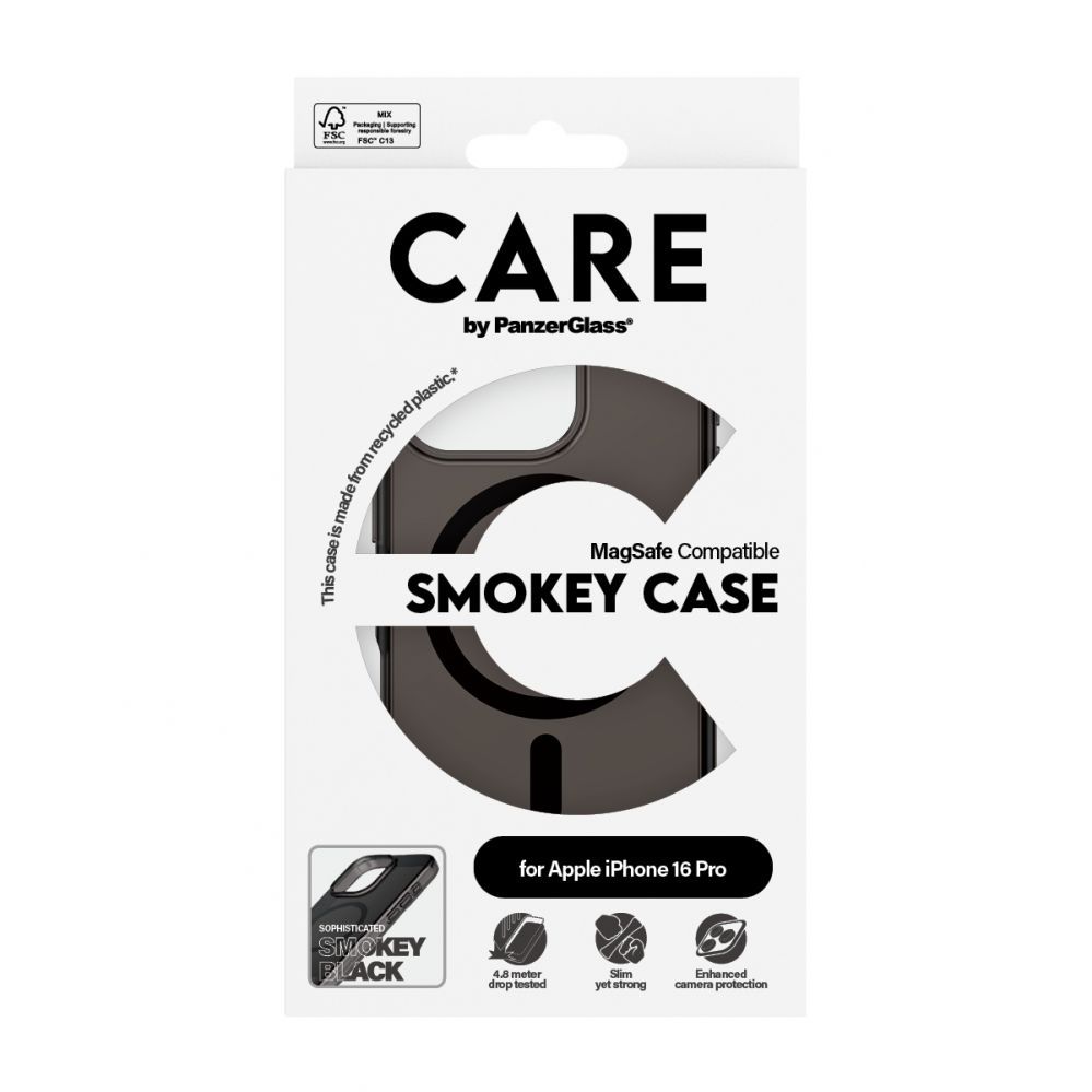 Other Phone Accessory Panzer Glass CARE by PanzerGlass Flagship Case iPhone 16 Pro 6.3"" smoke/smokey MagSafe 1350
