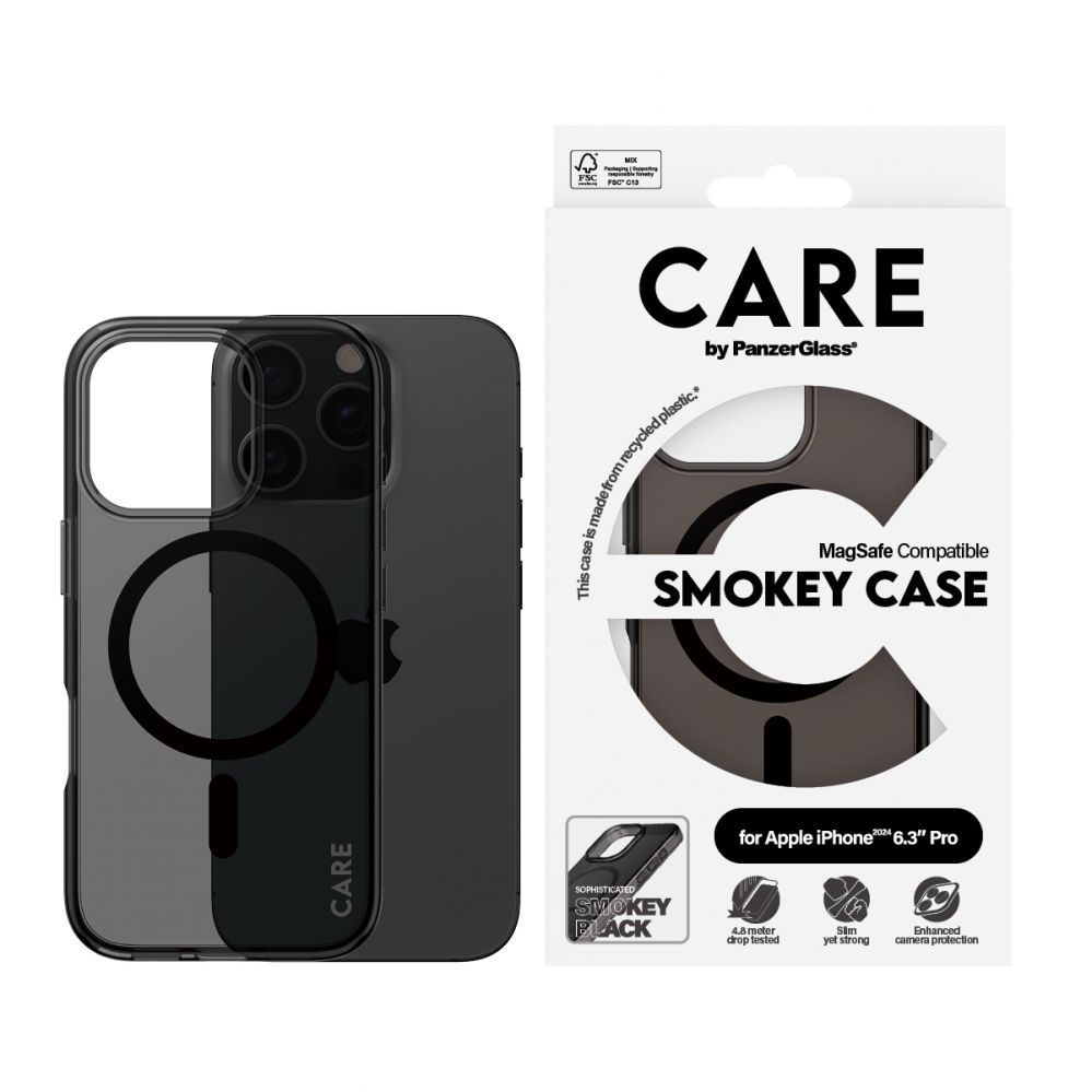 Other Phone Accessory Panzer Glass CARE by PanzerGlass Flagship Case iPhone 16 Pro 6.3"" smoke/smokey MagSafe 1350