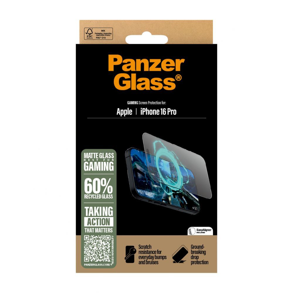 Other Phone Accessory Panzer Glass PanzerGlass Gaming Screen Protector iPhone 16 Pro 6.3" Ultra-Wide Fit 2858