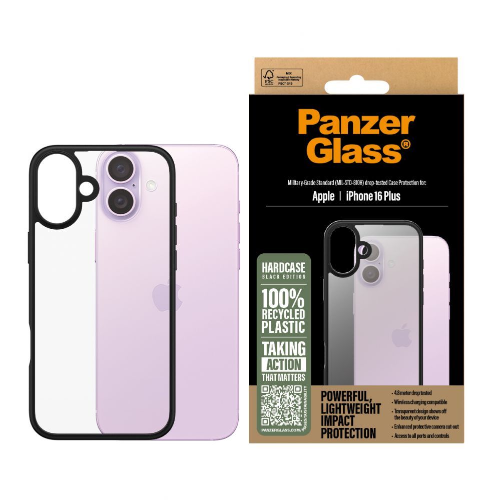 Kitas telefono priedas Panzer Glass PanzerGlass HardCase iPhone 16 Plus 6.7" black/black 1297