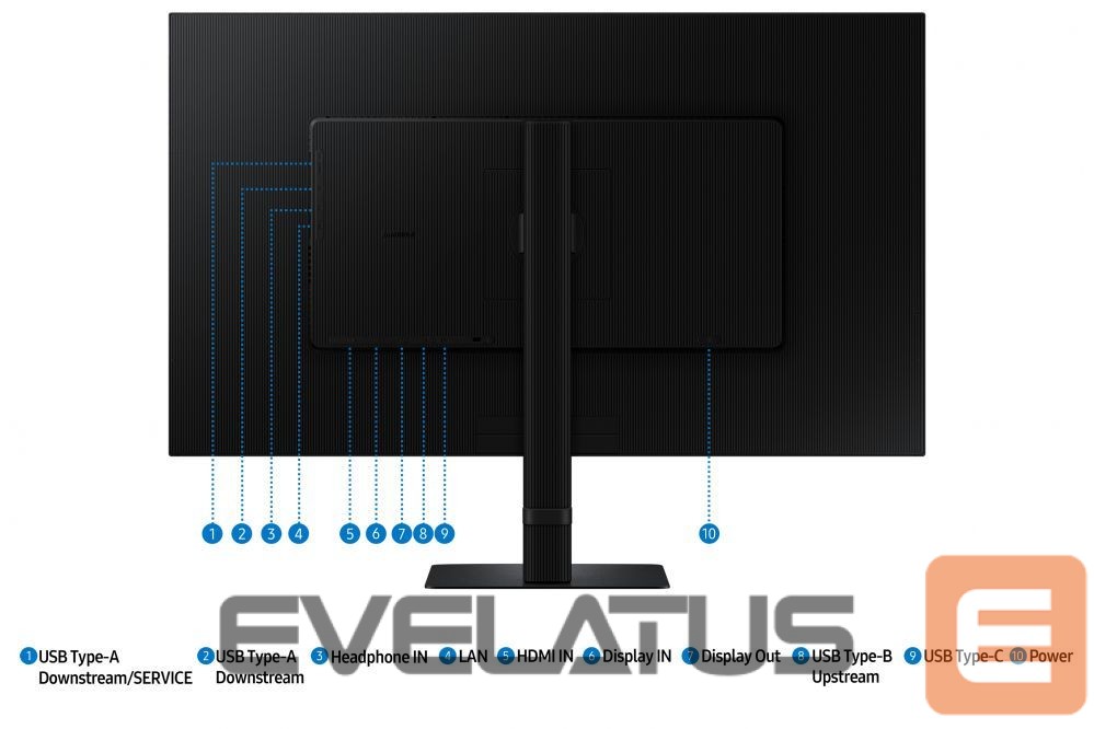 Monitor Samsung LS32D600UAUXEN 32" IPS Monitor QHD 2560x1440/16:9/350cd/m2/5ms, HDMI, DP, USB |