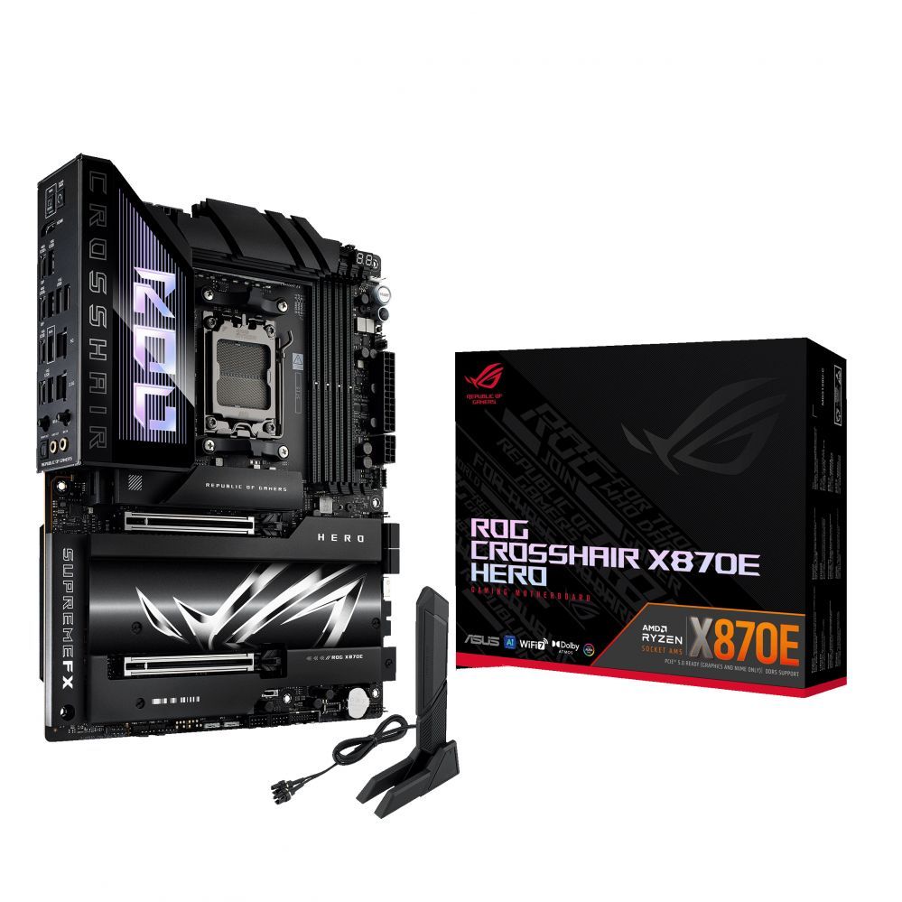 Intel protsessori emaplaat Asus MB X870E S1718 ATX/ROG CROSSHAIR X870E HERO