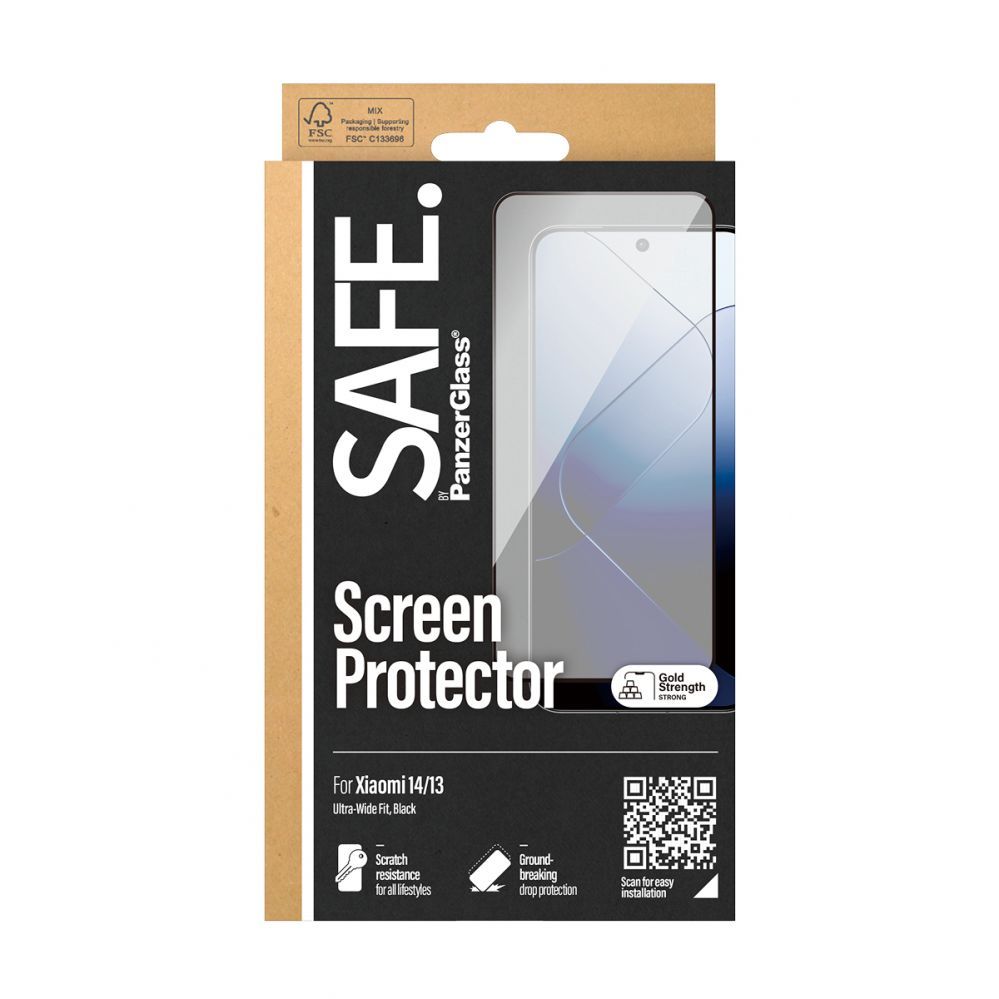 Aizmugurējais vāciņš PanzerGlass SAFE by Screen Protector Xiaomi 14 | 13 | Ultra-Wide Fit |