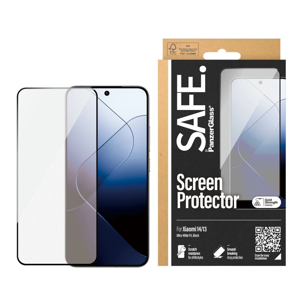 Aizmugurējais vāciņš PanzerGlass SAFE by Screen Protector Xiaomi 14 | 13 | Ultra-Wide Fit |