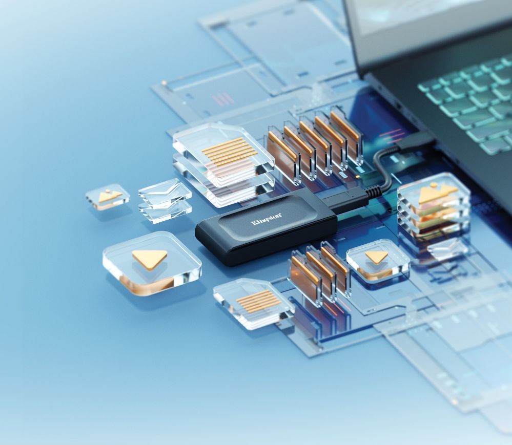 Computer components Kingston KINGSTON XS1000 1TB SSD Pocket-Sized USB