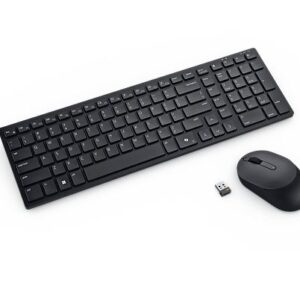 Computer keyboard Dell  | Silent Keyboard and Mouse | KM555 | Keyboard and Mouse Set | Wireless | US International (QWERTY) | Black | 2.4 GHz, Bluetooth 5.1 | Wireless connection 