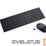 Datora tastatūra Dell  | Silent Keyboard and Mouse | KM555 | Keyboard and Mouse Set | Wireless | Ukrainian (QWERTY) | Black | 2.4 GHz, Bluetooth 5.1 | Wireless connection 