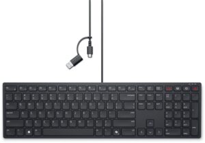 Arvuti klaviatuur Dell  | Collaboration Keyboard | KB525C | Keyboard | Wired | US (QWERTY) | Black | USB-C 