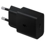 Adapteris Samsung  Samsung EP-T1510XBEGEU 15W PD USB-C AFC Wall Charger with USB-C Cable - Black