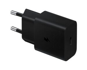 Adapteris Samsung  Samsung EP-T1510XBEGEU 15W PD USB-C AFC Wall Charger with USB-C Cable - Black