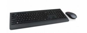 Computer keyboard Lenovo  Professional Wireless Keyboard and Mouse Combo - US English with Euro symbol Black 