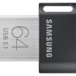 Zibatmiņa Samsung  FIT Plus MUF-64AB/APC 64 GB, USB 3.1, Black/Silver 