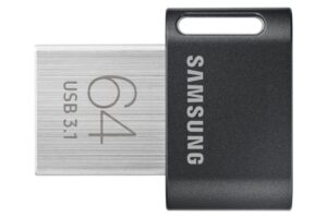 Zibatmiņa Samsung  FIT Plus MUF-64AB/APC 64 GB, USB 3.1, Black/Silver 