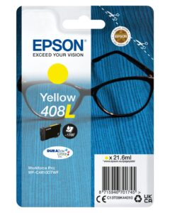 Aksesuāri un izejmateriāli EPSON  DURABrite Ultra 408L Ink cartrige, Yellow 