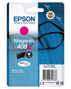 Aksesuāri un izejmateriāli EPSON  DURABrite Ultra 408L Ink cartrige, Magenta 
