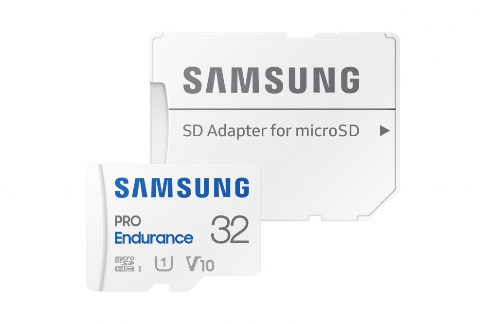 Mälukaardid Samsung Samsung PRO Endurance MB-MJ32KA/EU 32 GB, MicroSD Memory Card, Flash memory class U1, V10, Class 10, SD adapter