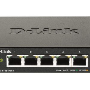 Server – muud tarvikud D-link  Smart Managed Switch DGS-1100-05V2/E	 Managed L2, Rackmountable, 1 Gbps (RJ-45) ports quantity 5 