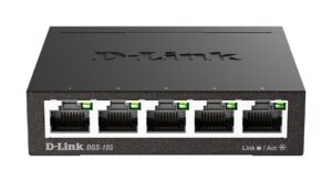 Serveris – kiti priedai D-link  Ethernet Switch DGS-105/E	 Unmanaged, Desktop, 1 Gbps (RJ-45) ports quantity 5 