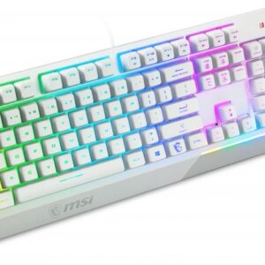 Computer keyboard MSI  Vigor GK30 COMBO WHITE Keyboard and Mouse Set, Wired, Mouse included, US, White 