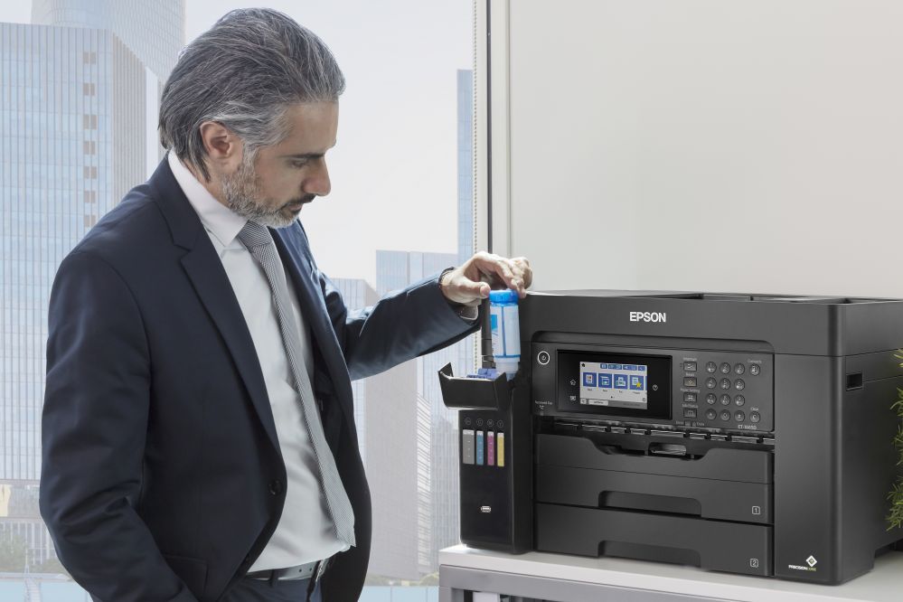 Printers EPSON EcoTank L15160 Colour, Inkjet, Multicunctional Printer, A3+, Wi-Fi, Black