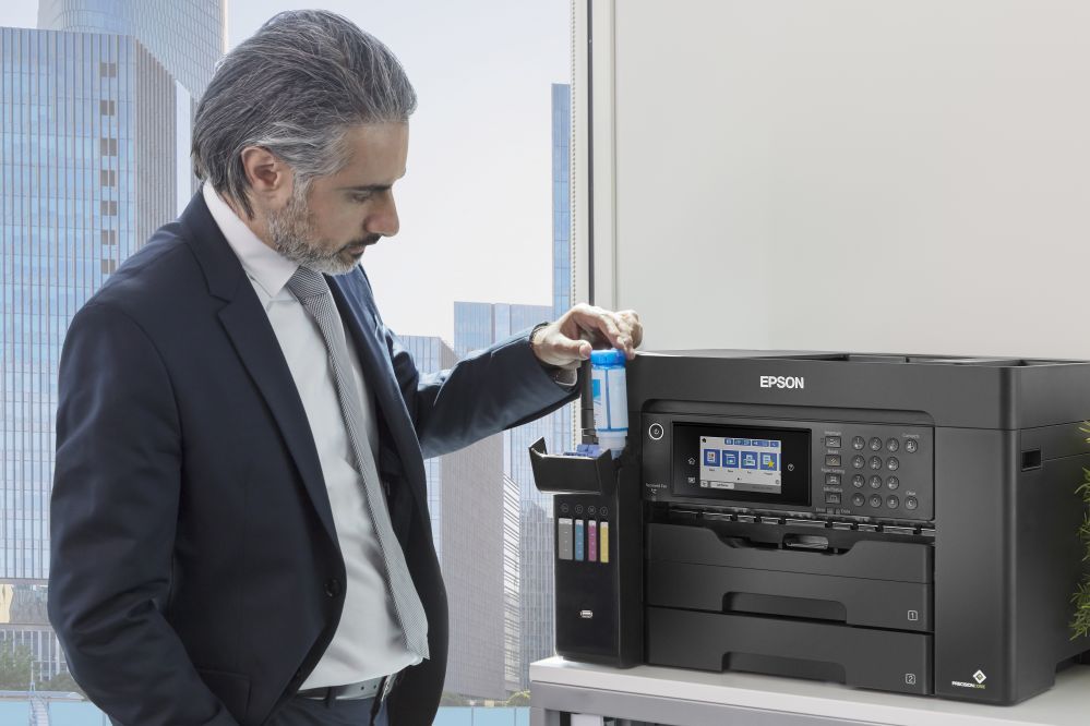 Printers EPSON EcoTank L15160 Colour, Inkjet, Multicunctional Printer, A3+, Wi-Fi, Black