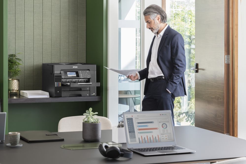 Printers EPSON EcoTank L15160 Colour, Inkjet, Multicunctional Printer, A3+, Wi-Fi, Black