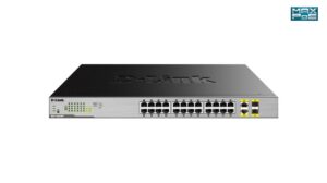 Serveris – kiti priedai D-link  Switch DGS-1026MP Unmanaged, Rack mountable, 1 Gbps (RJ-45) ports quantity 24, SFP ports quantity 2, PoE/Poe+ ports quantity 24, Power supply type Single 