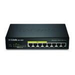 Serveru  - Citi piederumi D-link  8-Port Gigabit PoE Switch DGS-1008P Unmanaged, Desktop 
