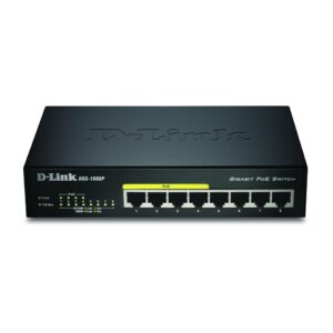 Server – muud tarvikud D-link  8-Port Gigabit PoE Switch DGS-1008P Unmanaged, Desktop 