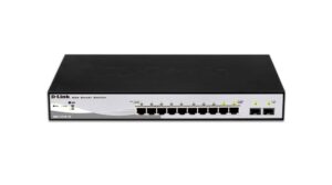 Serveru  - Citi piederumi D-link  10-Port Gigabit Smart Managed Switch DGS-1210-10 Managed L2+, Rackmountable 