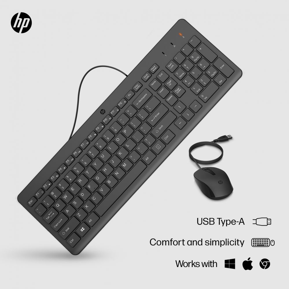 Computer accessories HP HP 150 Wired Mouse and Keyboard (EN)