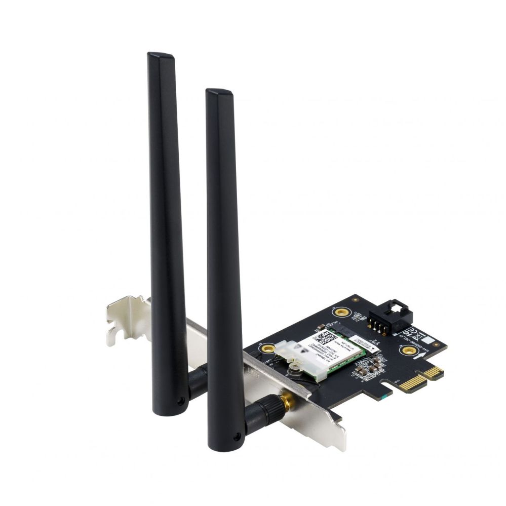 Ruuterid Asus AX1800 Dual-Band Bluetooth 5.2 PCIe Wi-Fi Adapter PCE-AX1800 802.11ax, 574+1201 Mbit/s, MU-MiMO Yes, No mobile broadband, Antenna type External