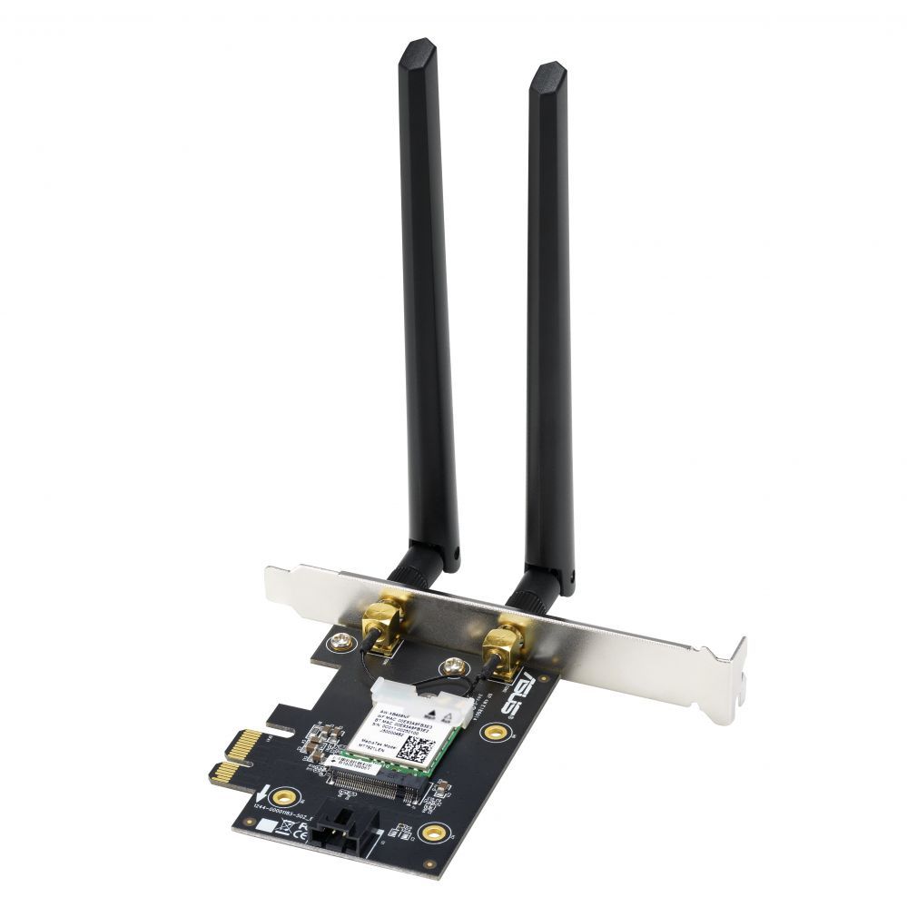 Ruuterid Asus AX1800 Dual-Band Bluetooth 5.2 PCIe Wi-Fi Adapter PCE-AX1800 802.11ax, 574+1201 Mbit/s, MU-MiMO Yes, No mobile broadband, Antenna type External