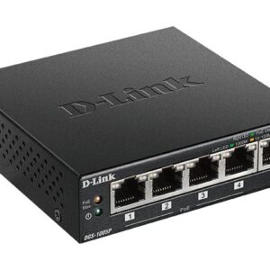 Server – muud tarvikud D-link  Switch DGS-1005P Unmanaged, Desktop, 1 Gbps (RJ-45) ports quantity 5, PoE ports quantity 4, Power supply type External 