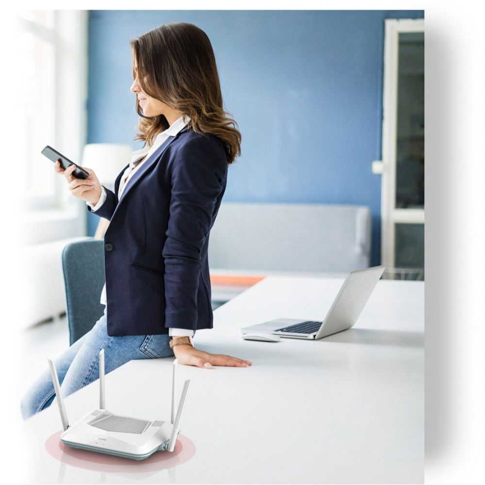 Routers D-link AX3200 Smart Router R32 802.11ax, 800+2402 Mbit/s, 10/100/1000 Mbit/s, Ethernet LAN (RJ-45) ports 4, Antenna type External