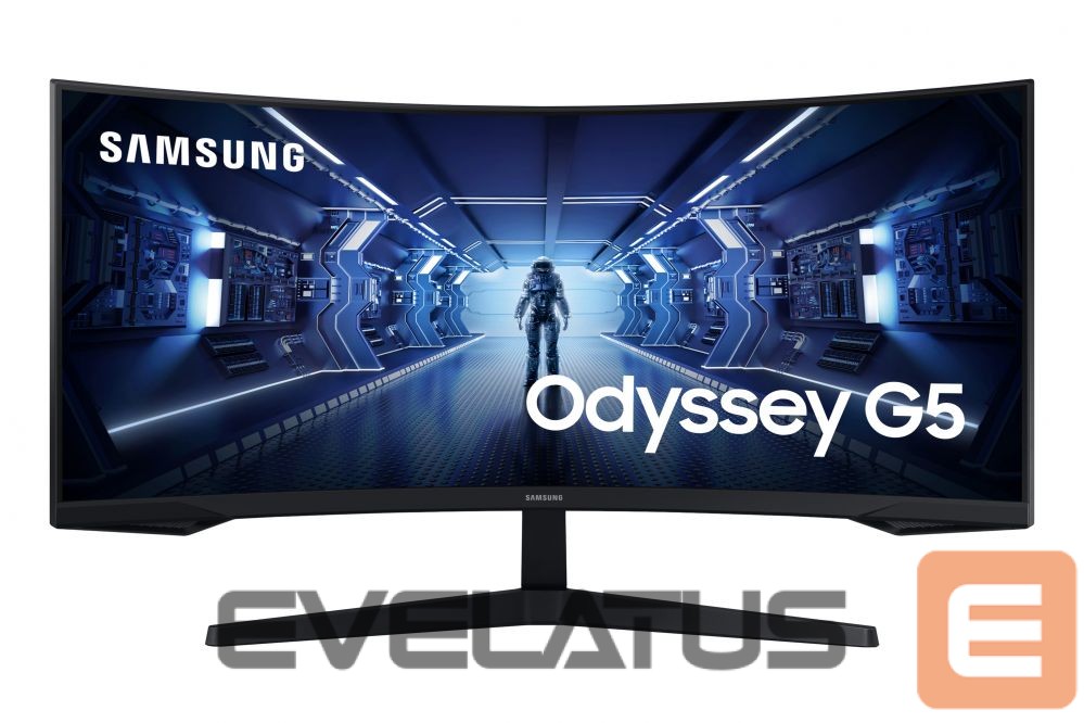 Monitorid Samsung Curved Monitor LC34G55TWWPXEN 34 ", VA, UWQHD, 3440 x 1440, 21:9, 1 ms, 250 cd/m², Black, 165 Hz, HDMI ports quantity 1
