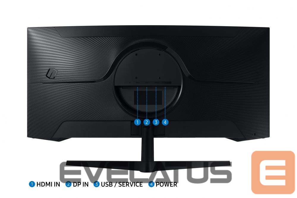 Monitorid Samsung Curved Monitor LC34G55TWWPXEN 34 ", VA, UWQHD, 3440 x 1440, 21:9, 1 ms, 250 cd/m², Black, 165 Hz, HDMI ports quantity 1