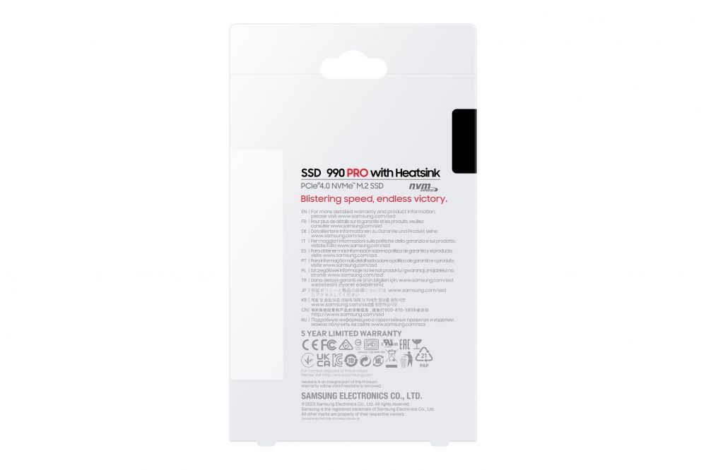 Жесткий диск SSD Samsung 990 PRO with Heatsink NVMe M.2 SSD 1TB