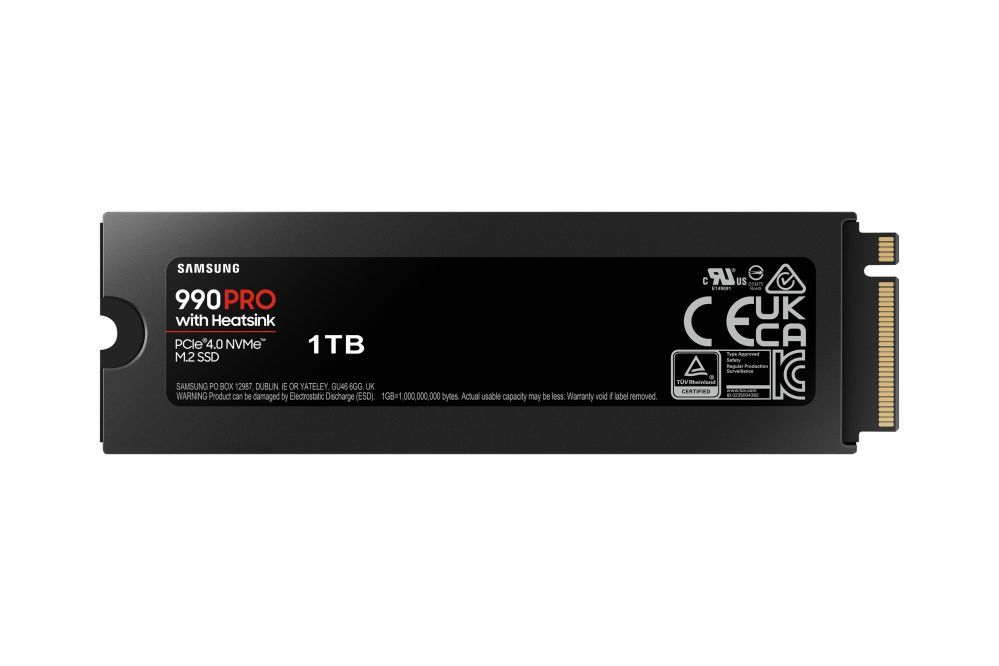 Жесткий диск SSD Samsung 990 PRO with Heatsink NVMe M.2 SSD 1TB