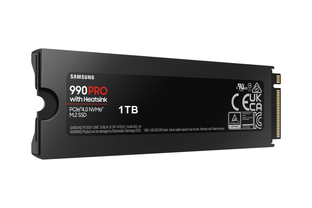 Жесткий диск SSD Samsung 990 PRO with Heatsink NVMe M.2 SSD 1TB